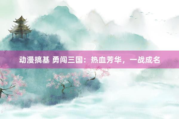 动漫搞基 勇闯三国：热血芳华，一战成名