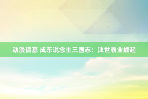 动漫搞基 成东说念主三国志：浊世霸业崛起