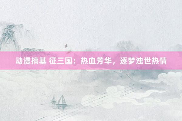 动漫搞基 征三国：热血芳华，逐梦浊世热情