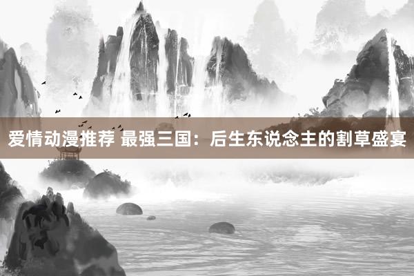 爱情动漫推荐 最强三国：后生东说念主的割草盛宴